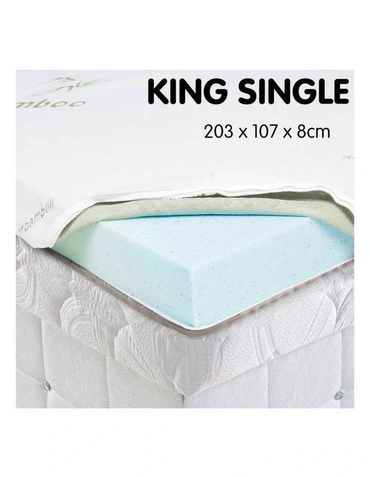 Cool Gel Memory Foam 8cm Mattress Topper Bamboo Fabric Cover Ecologic King Single Laura Hill Cool Gel Memory Foam 8cm Mattress Topper Bamboo Fabric Cover Ecologic King Single -Sheridan Shop unnamed file 1001