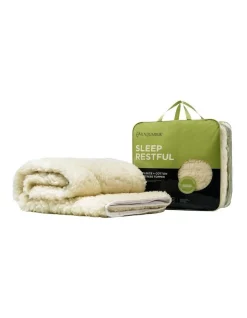 MiniJumbuk Sleep Restful Wool Mattress Topper White -Sheridan Shop unnamed file 1025