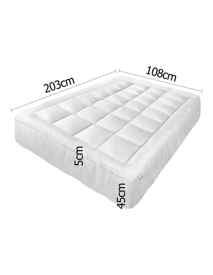 Giselle Bedding King Single Size Memory Resistant Mattress Topper - Image 2