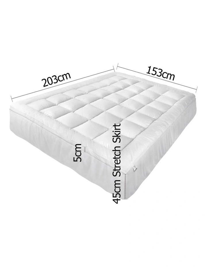 Giselle Bedding Queen Size Memory Resistant Mattress Topper - Image 2