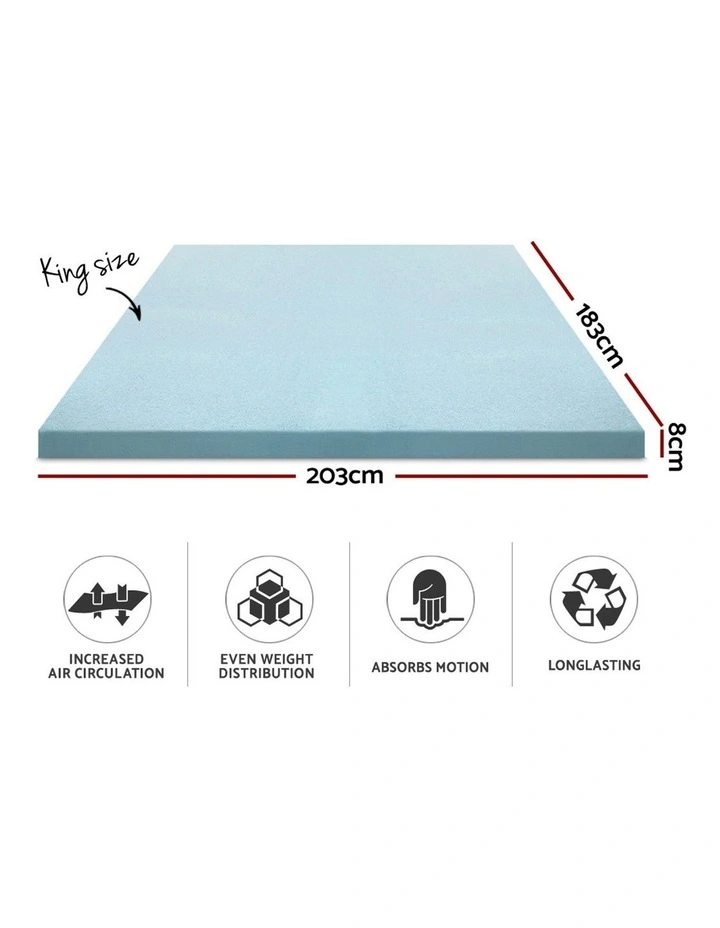 Giselle Bedding COOL GEL Memory Foam Mattress Topper 4 Giselle Bedding COOL GEL Memory Foam Mattress Topper - Image 2