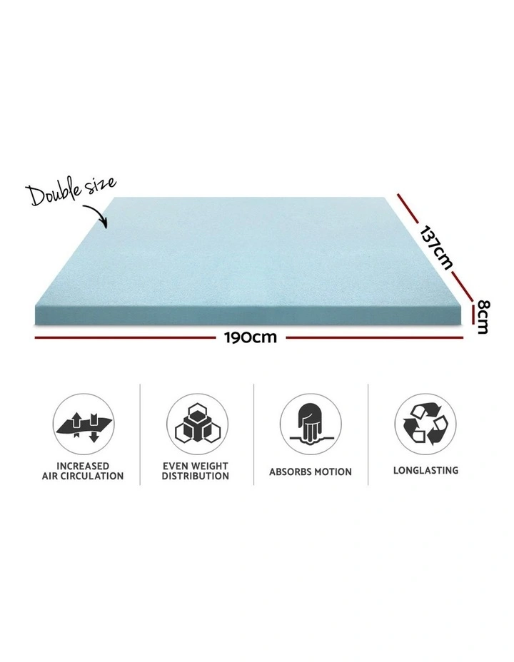 Giselle Bedding COOL GEL Memory Foam Mattress Topper - Image 2