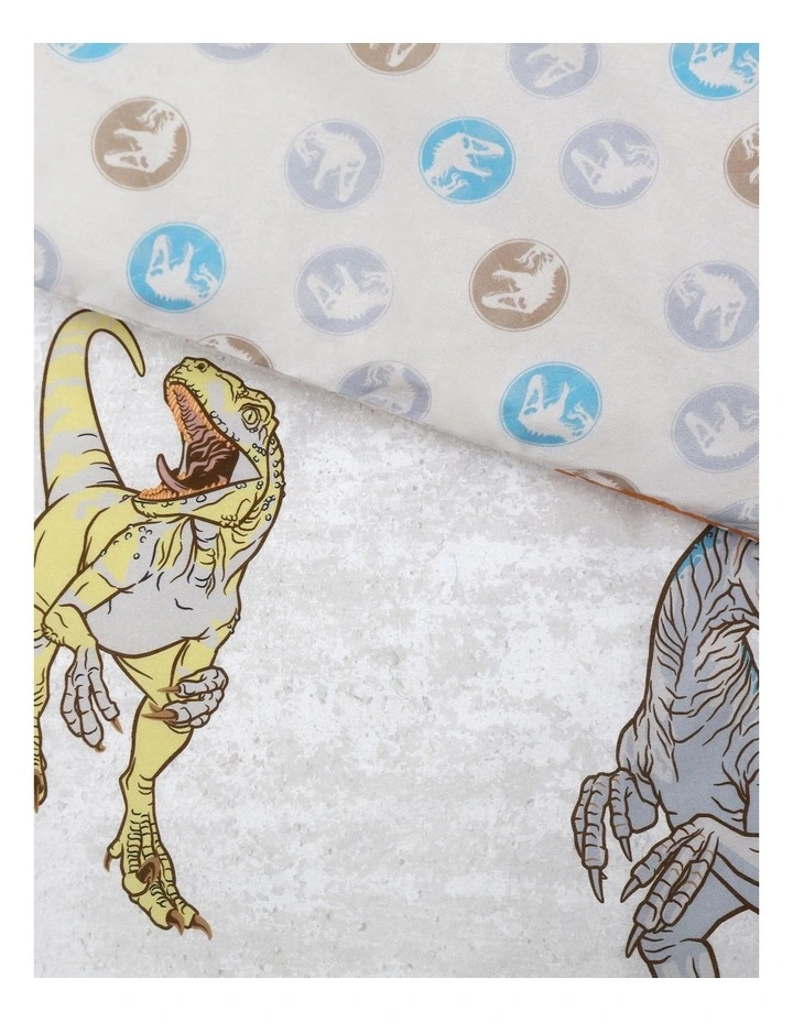 Jurassic World Jurassic Park Quilt Cover Set Multi - Image 2