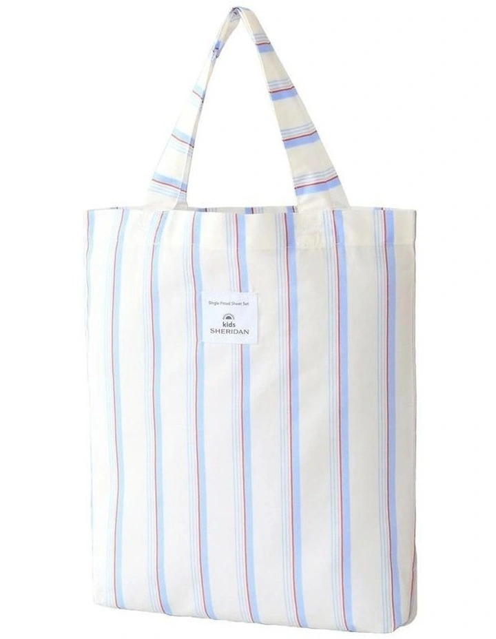 Sheridan Kid's Jaimee Fitted Sheet Set In Blue/White - Image 4