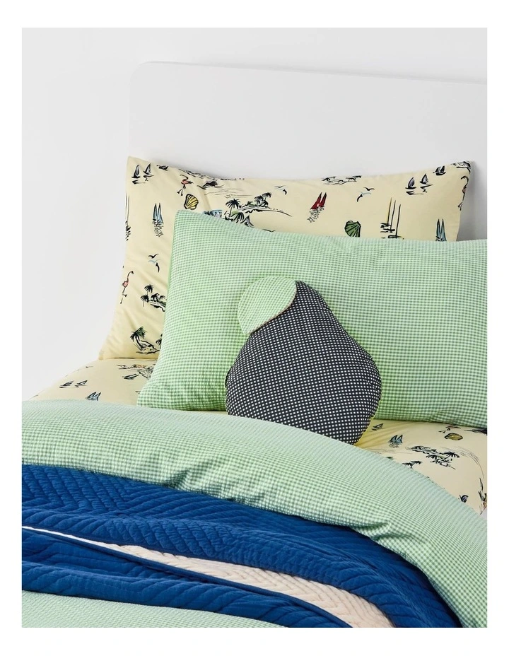 Sheridan Kid's Kiko Quilt Cover In Green