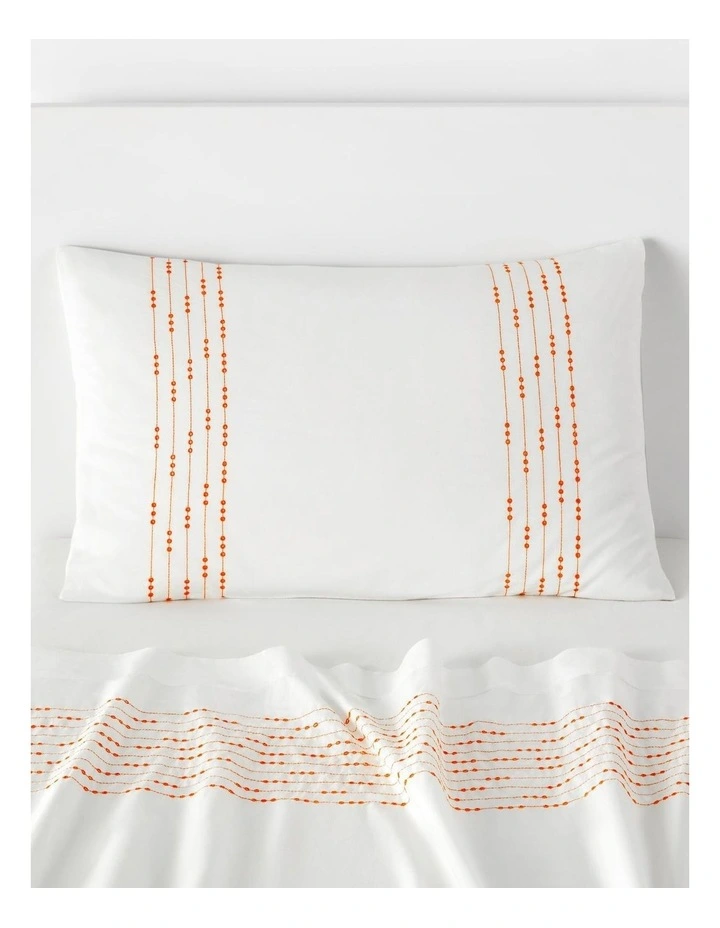 Sheridan Kid's Amorette Fitted Sheet In Neon Rose/White