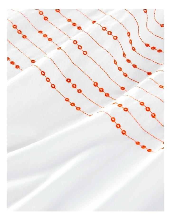 Sheridan Kid's Amorette Fitted Sheet In Neon Rose/White - Image 3