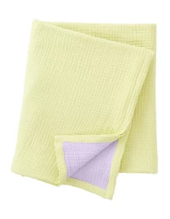 Sheridan Kids Reversible Blanket In Yellow