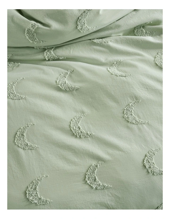 Linen House Kids Moon Gaze Quilt Cover Set In Wasabi - Image 3