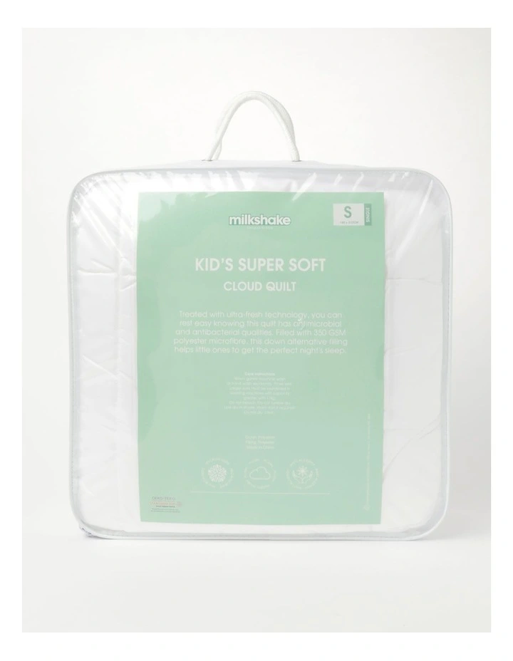 Milkshake Kids Super Soft Cloud Quilt In White