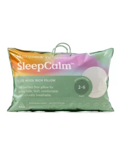 MiniJumbuk SleepCalm Kids Wool Rich Pillow 2-6 White