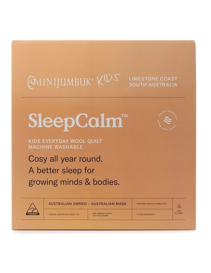 MiniJumbuk SleepCalm Kids Everyday Wool Quilt 3 MiniJumbuk SleepCalm Kids Everyday Wool Quilt