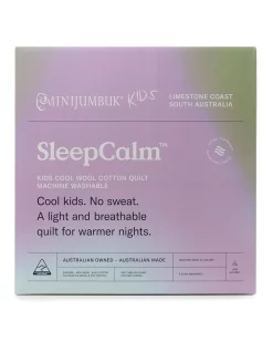 MiniJumbuk SleepCalm Kids Cool Wool Cotton Quilt