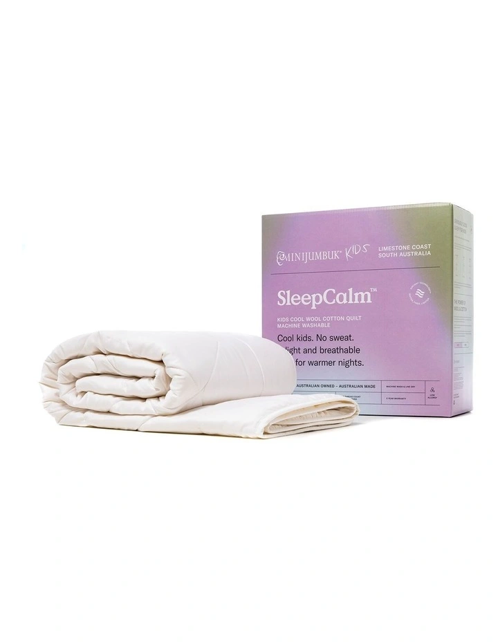 MiniJumbuk SleepCalm Kids Cool Wool Cotton Quilt 5 MiniJumbuk SleepCalm Kids Cool Wool Cotton Quilt - Image 3