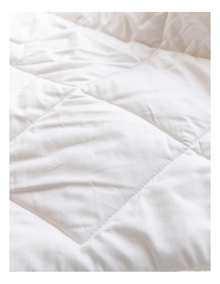 MiniJumbuk Baby Wool Quilt Cot White - Image 4