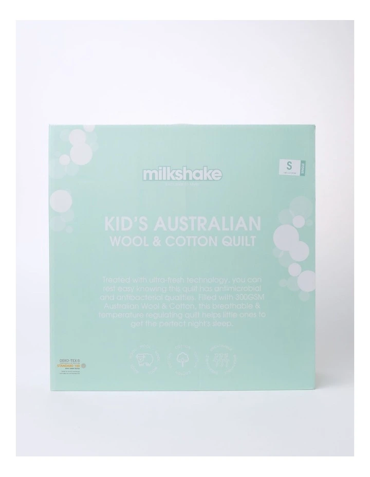 Milkshake Australian Wool Rich Cotton Quilt In White - Image 2