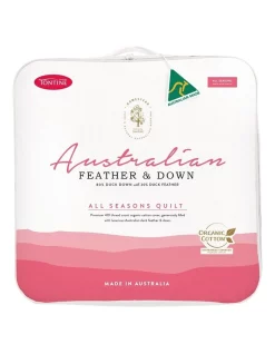 Tontine Homestead Australian 80% Duck Down With 20% Duck Feather All Seasons Quilt