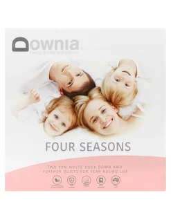 Downia Four Seasons 50/50 White Duck Down & Feather Quilt