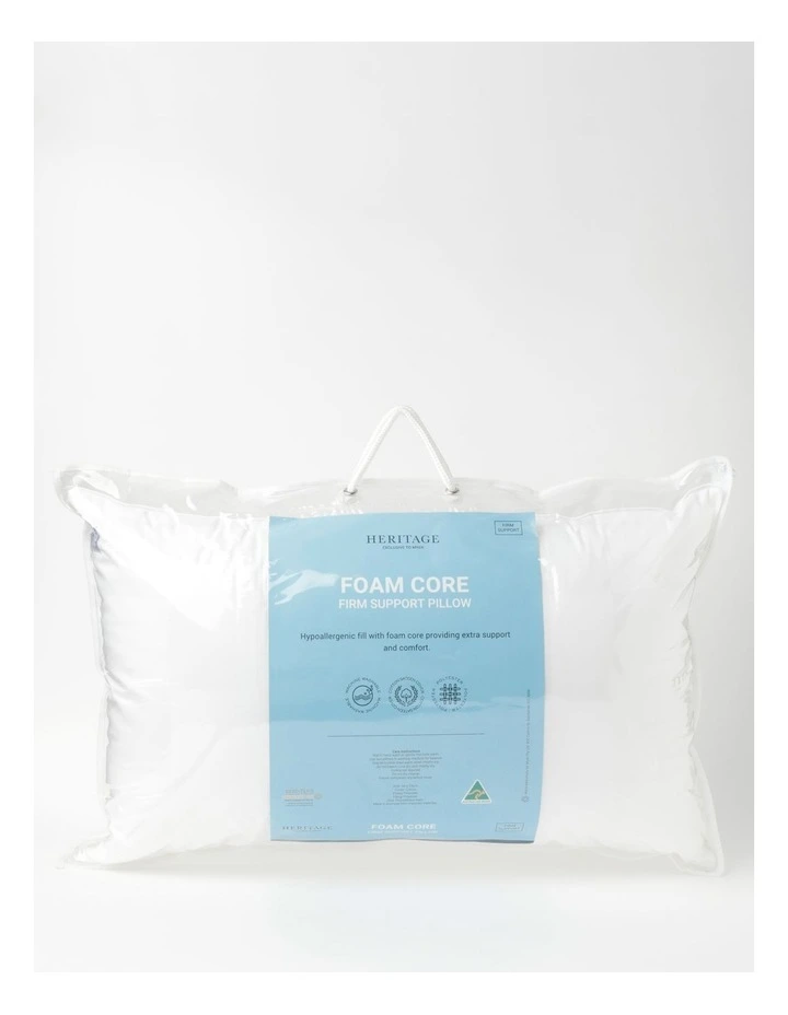 Heritage Foam Core Firm Support Pillow