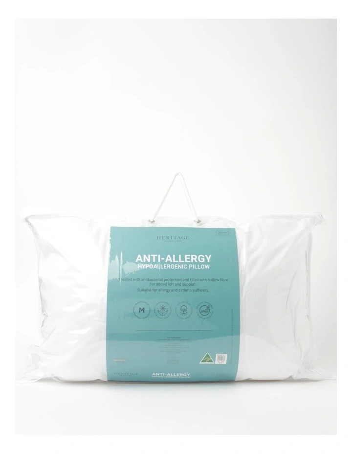 Heritage Anti-Allergy Medium Pillow