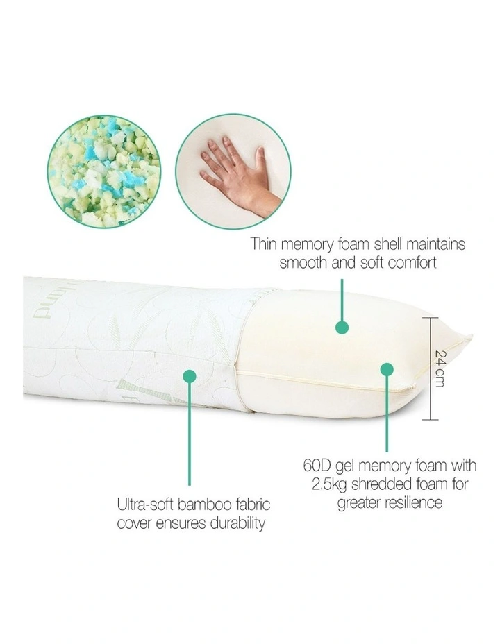 Giselle Bedding Full Body Memory Foam Pillow - Image 3