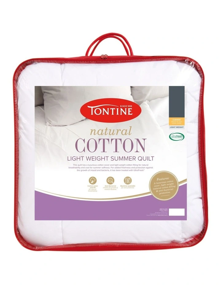 Tontine Natural Cotton Quilt White