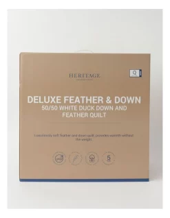 Heritage 50/50 Duck Down & Feather Quilt White