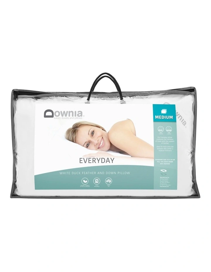 Downia Everyday Duck Feather & Down Pillow White