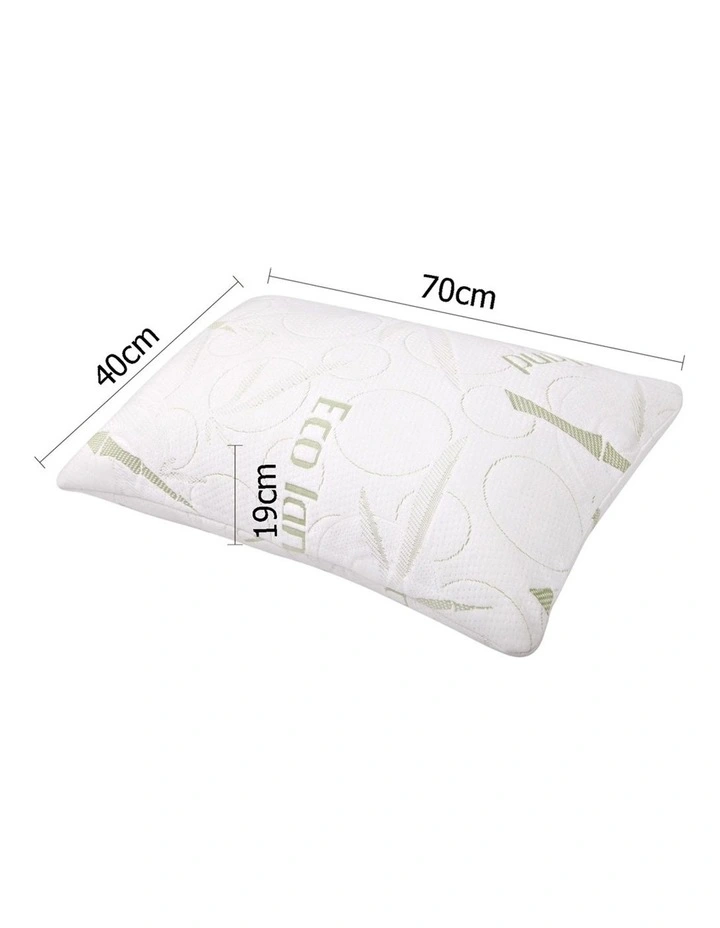 Giselle Bedding Set Of 2 Bamboo Pillow With Memory Foam - Image 2