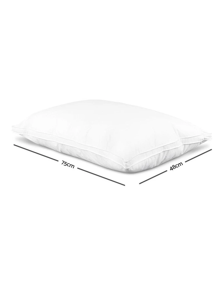 Giselle Bedding Goose Feather Down Twin Pack Pillow - Image 2