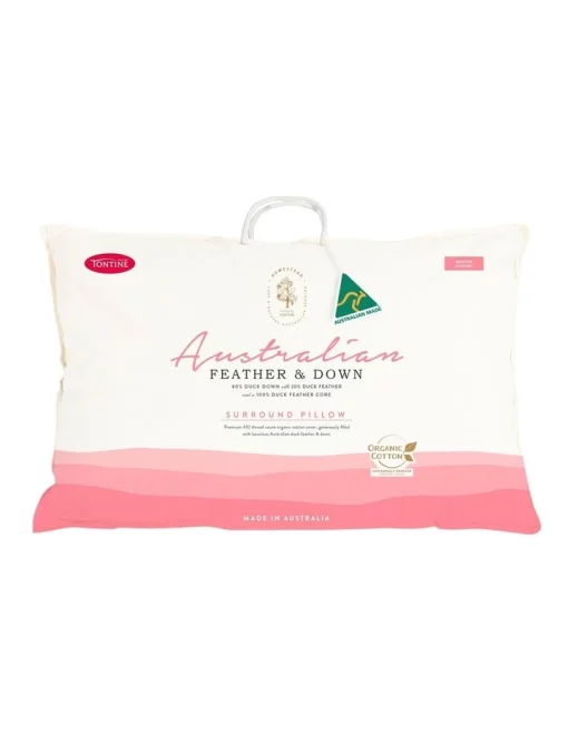 Tontine Homestead Australian Duck Feather & Down Medium Density Pillow