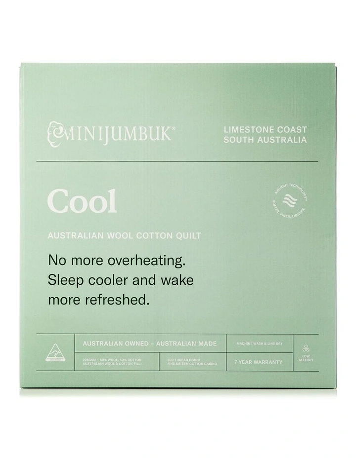 MiniJumbuk Cool Australian Wool Cotton Quilt