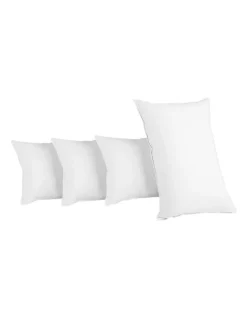 Giselle Bedding King Size 4 Pack Bed Pillow Medium*2 Firm*2 Microfibre Fiiling
