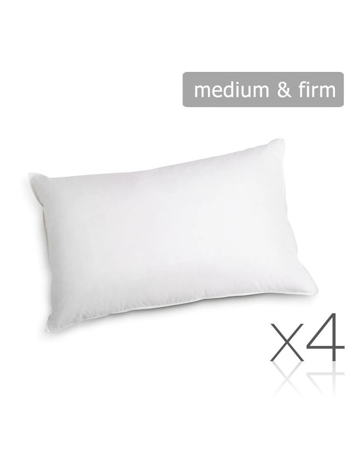 Giselle Bedding Set Of 4 Medium & Firm Cotton Pillows