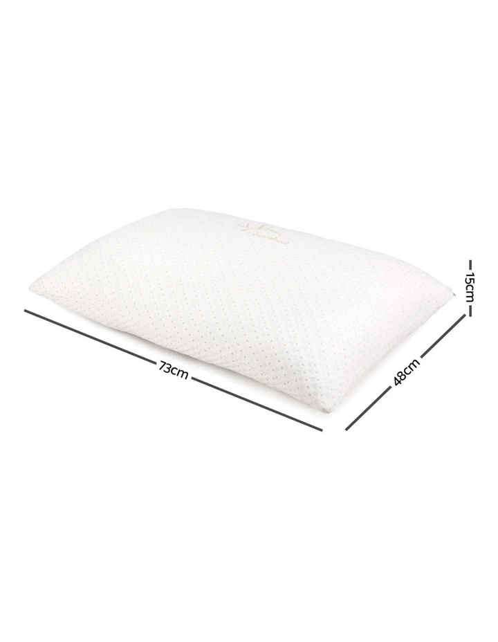 Giselle Bedding Set Of 2 Single Bamboo Memory Foam Pillow - Image 2