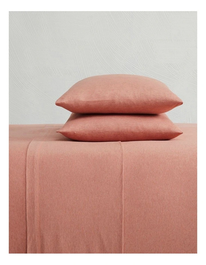 Calvin Klein Modern Cotton Harrison Standard Pillowcase In Terracotta