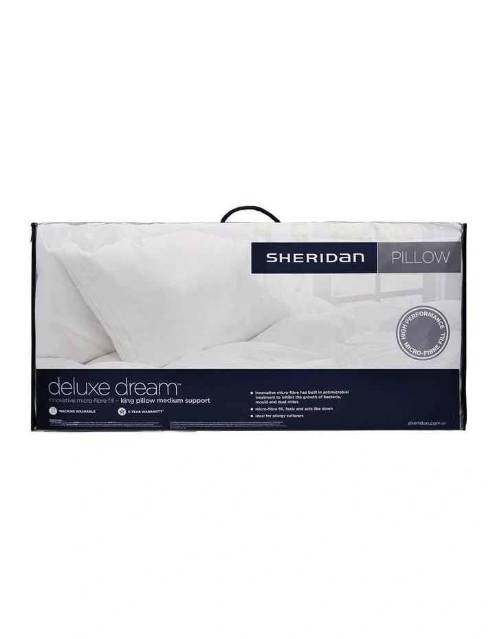 Sheridan Deluxe Dream Polyester Pillow In White