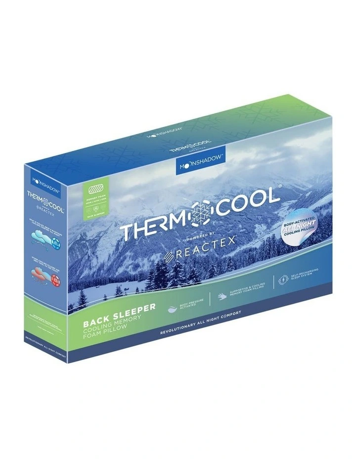 Moonshadow THERMOCOOL Back Sleeper Pillow In White 3 Moonshadow THERMOCOOL Back Sleeper Pillow In White