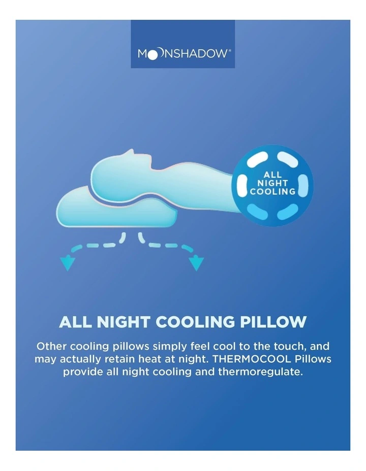 Moonshadow THERMOCOOL Back Sleeper Pillow In White 8 Moonshadow THERMOCOOL Back Sleeper Pillow In White - Image 6