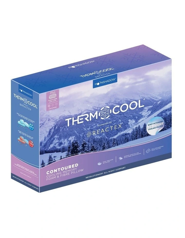 Moonshadow THERMOCOOL Contoured Pillow In White 3 Moonshadow THERMOCOOL Contoured Pillow In White