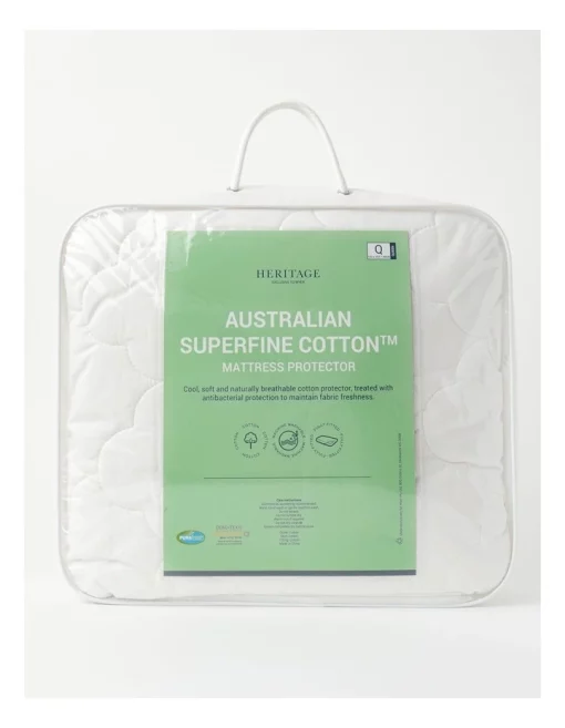 Heritage Australian Superfine Cotton Mattress Protector Sheridan Shop