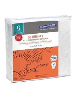 Protect-A-Bed Serenity Waterproof Fitted Mattress Protector With Bonus Pillow Protector
