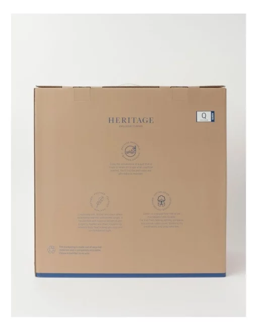 Heritage 85/15 Duck Down & Feather Quilt White Sheridan Shop