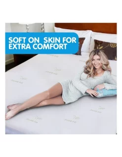 Laura Hill New Luxury Bamboo Comfortable Fully Fitted Bed Mattress Protector King Single -Sheridan Shop unnamed file 757