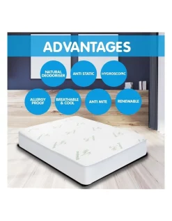 Laura Hill New Luxury Bamboo Comfortable Fully Fitted Bed Mattress Protector King Single -Sheridan Shop unnamed file 760