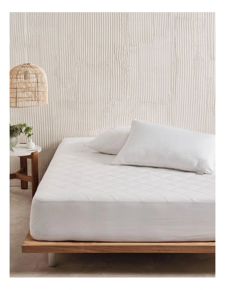 Kind Cotton Mattress Protector in White Linen House Kind Cotton Mattress Protector In White -Sheridan Shop unnamed file 824