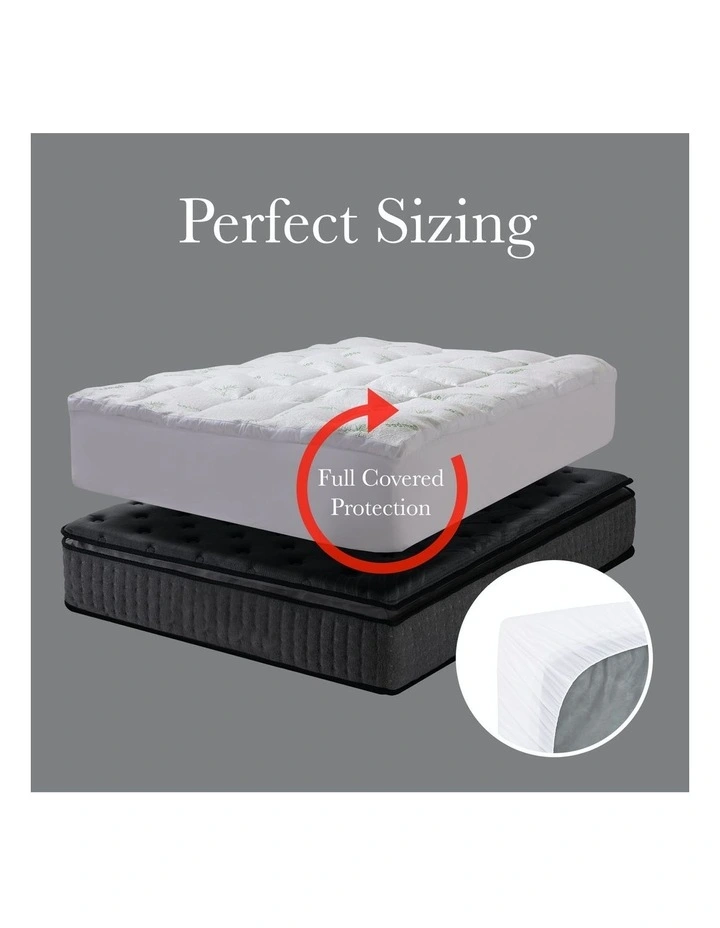 Royal Comfort 1000GSM Luxury Bamboo Covered Mattress Topper 9 Royal Comfort 1000GSM Luxury Bamboo Covered Mattress Topper - Image 7