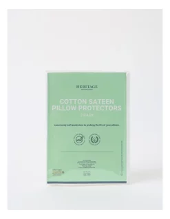 Heritage Cotton Pillow Protector 2 Pack