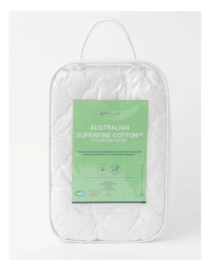 Heritage Superfine Cotton Quilted Pillow Protector