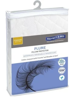 Protect-A-Bed Plume Cotton Jacquard Waterproof Pillow Protector
